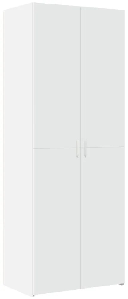vidaXL Ντουλάπι Λευκό 70x42,5x185 εκ. Επεξεργασμένο Ξύλο
