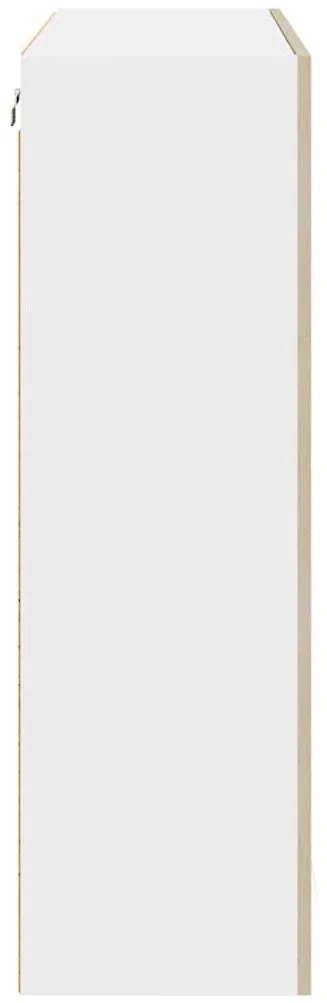 vidaXL Κρεμαστό ντουλάπι με αποθήκευση Δρύς Sonoma 80 x 31 x 100 εκ.