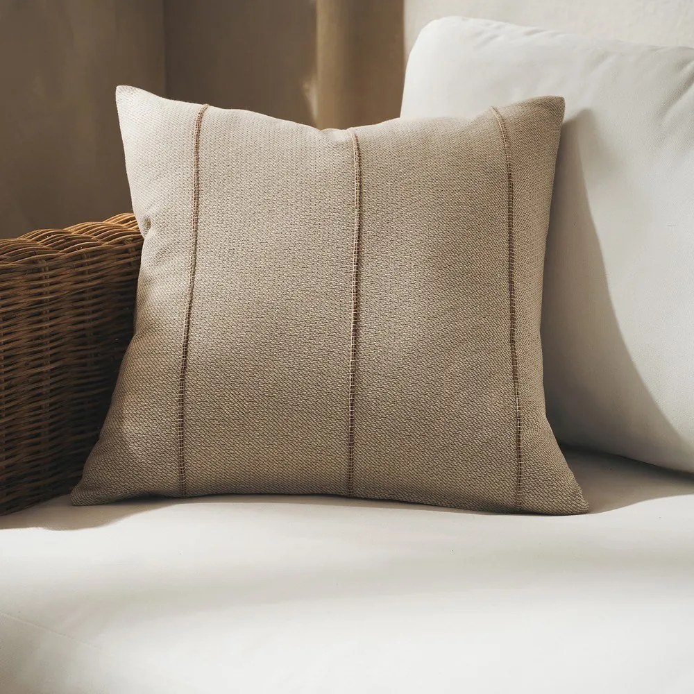 Μαξιλαροθήκη Διακοσμητική Rabia 321/02 Beige-Clay Gofis Home 43X43 100% Βαμβάκι