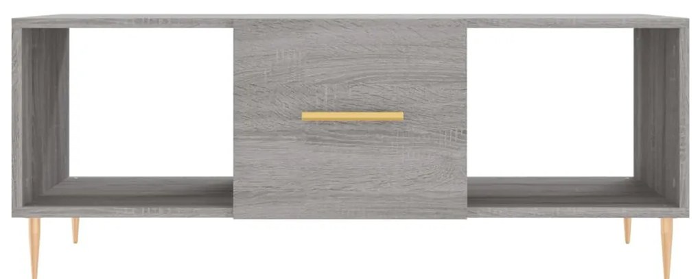 vidaXL Τραπεζάκι Σαλονιού Γκρι Sonoma 102x50x40 εκ. Επεξεργασμένο Ξύλο