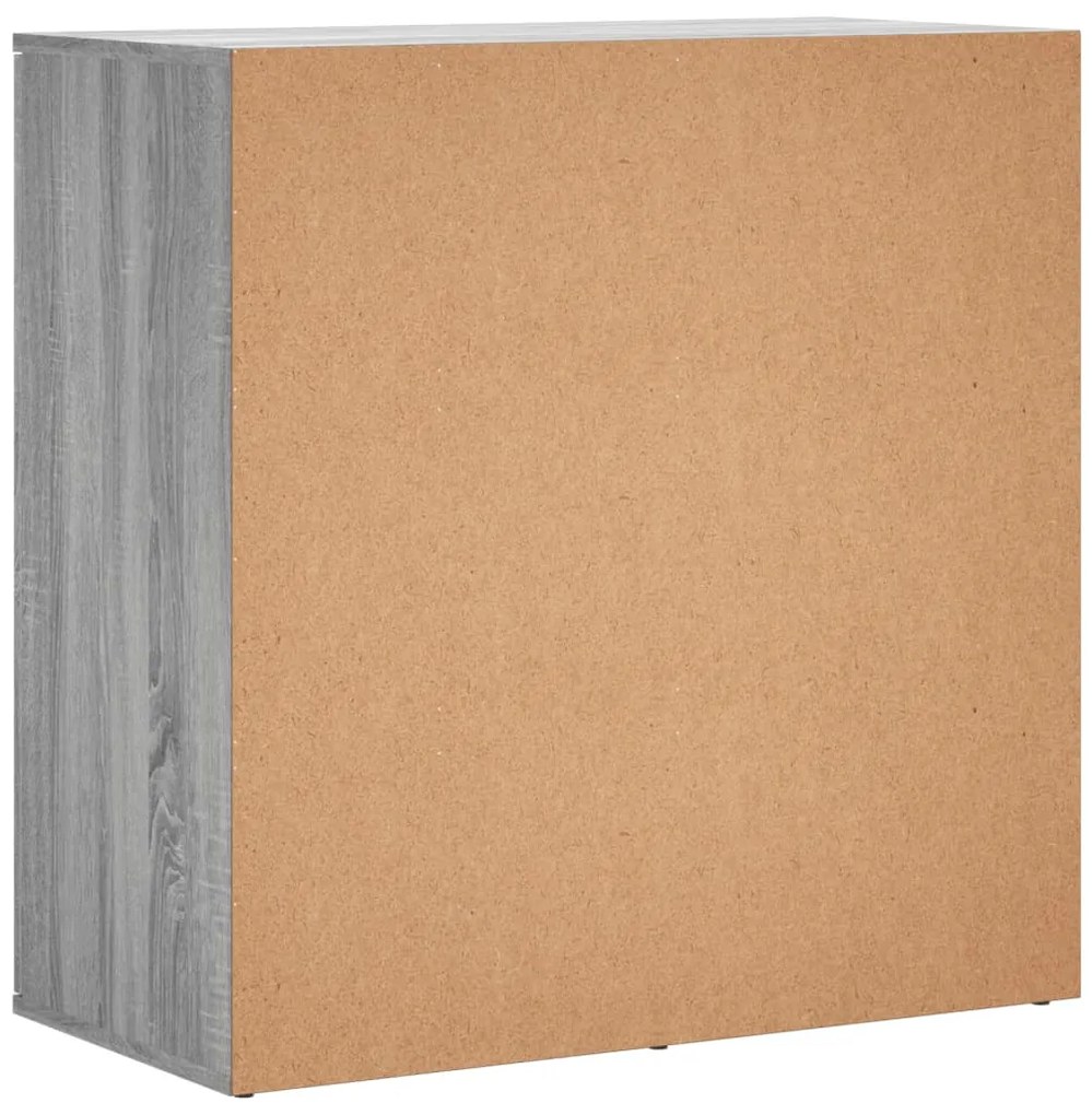 vidaXL Ντουλάπια 2Τεμ. Γκρι Sonoma 79x38x80 εκ. από Επεξεργασμένο Ξύλο