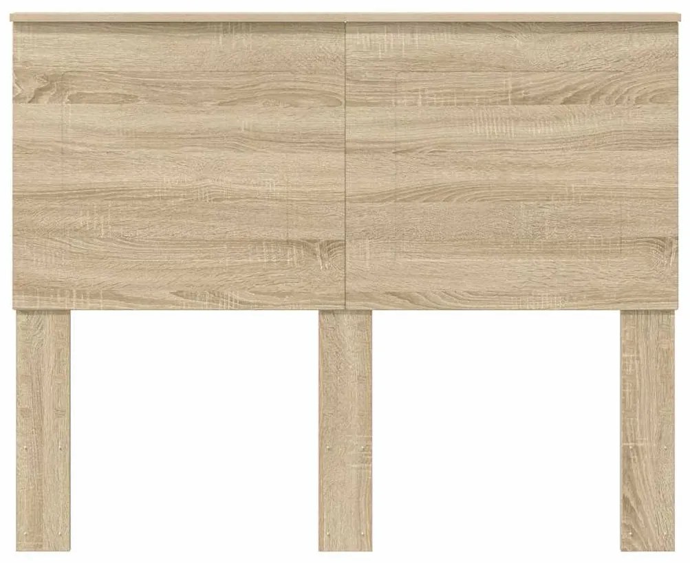 vidaXL Κεφαλάρι με κεφαλάρι Δρύς Sonoma 135 cm Επεξεργασμένο ξύλο