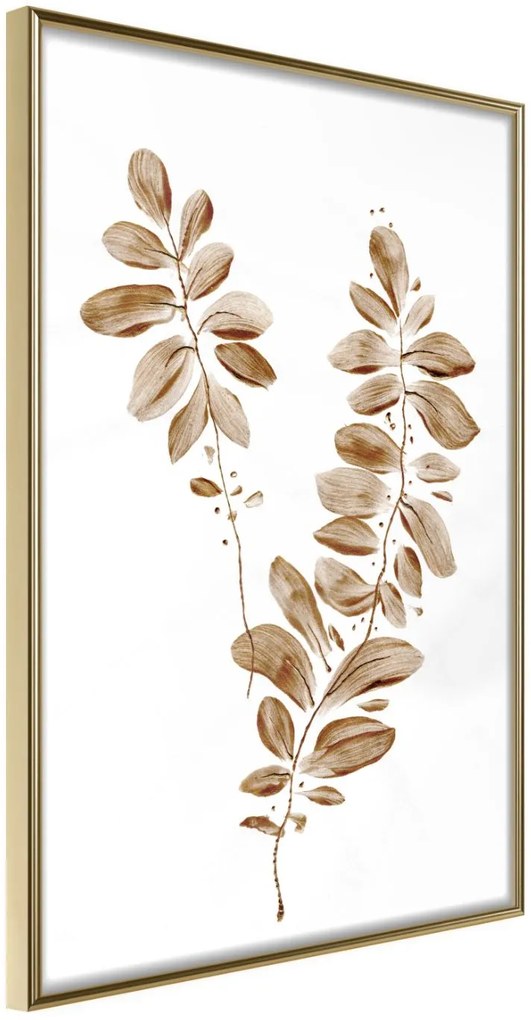 Αφίσα - Botanical Watercolour - 30x45 - Χρυσό - Χωρίς πασπαρτού