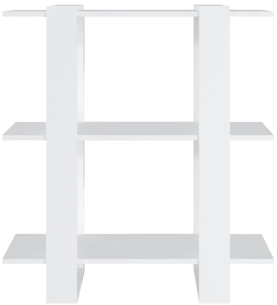 vidaXL Βιβλιοθήκη/Διαχωριστικό Χώρου Λευκό 80 x 30 x 87 εκ.