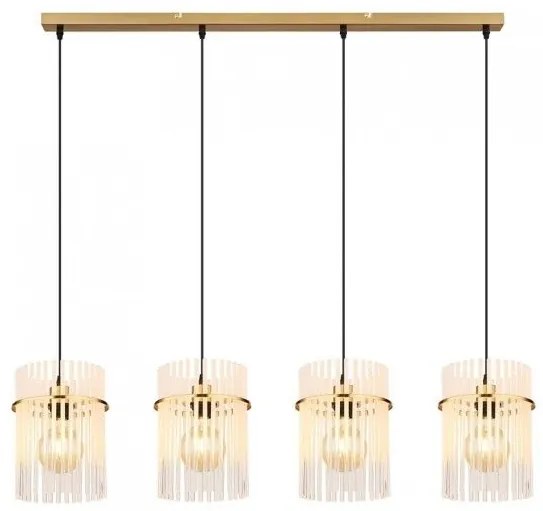 Κρεμαστό Φωτιστικό Οροφής 4xE27 Gorley Globo Lighting 15698-4HM Χρυσό