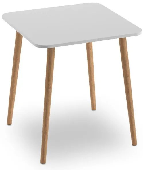 Τραπέζι Kare Megapap από μελαμίνη λευκό 70x70x72εκ. GP022-0081,1-GP022-0081,1-Λευκό GP022-0081,1