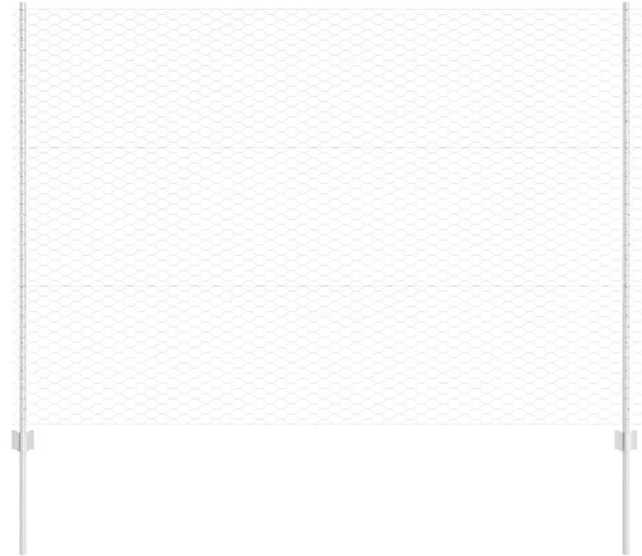 vidaXL Τεντώτο με στήριγμα Ασημί 1,5 x 25 m Ατσάλι