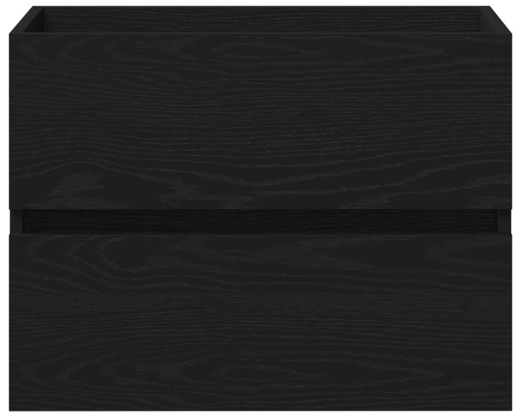 vidaXL ντουλάπι νιπτήρα  Μαύρη βελανιδιά 60x38,5x45 εκ. Επεξεργασμένο ξύλο