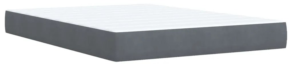 ΚΡΕΒΑΤΙ BOXSPRING ΜΕ ΣΤΡΩΜΑ ΣΚΟΥΡΟ ΓΚΡΙ 140X190 ΕΚ. ΒΕΛΟΥΔΙΝΟ 3286319