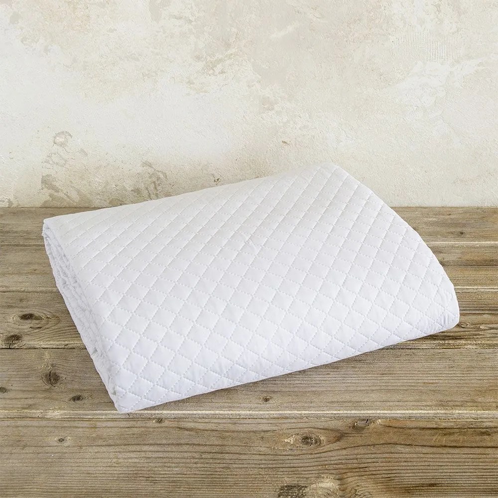 Κουβερλί Ξενοδοχείου Poise White 100% Microfiber Single 170x260cm Microfiber