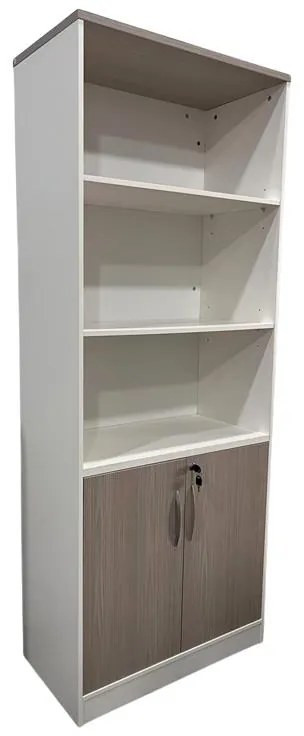 Βιβλιοθήκη γραφείου Armadi σε Sonoma - Λευκό 80x40x200εκ 80x40x200 εκ.