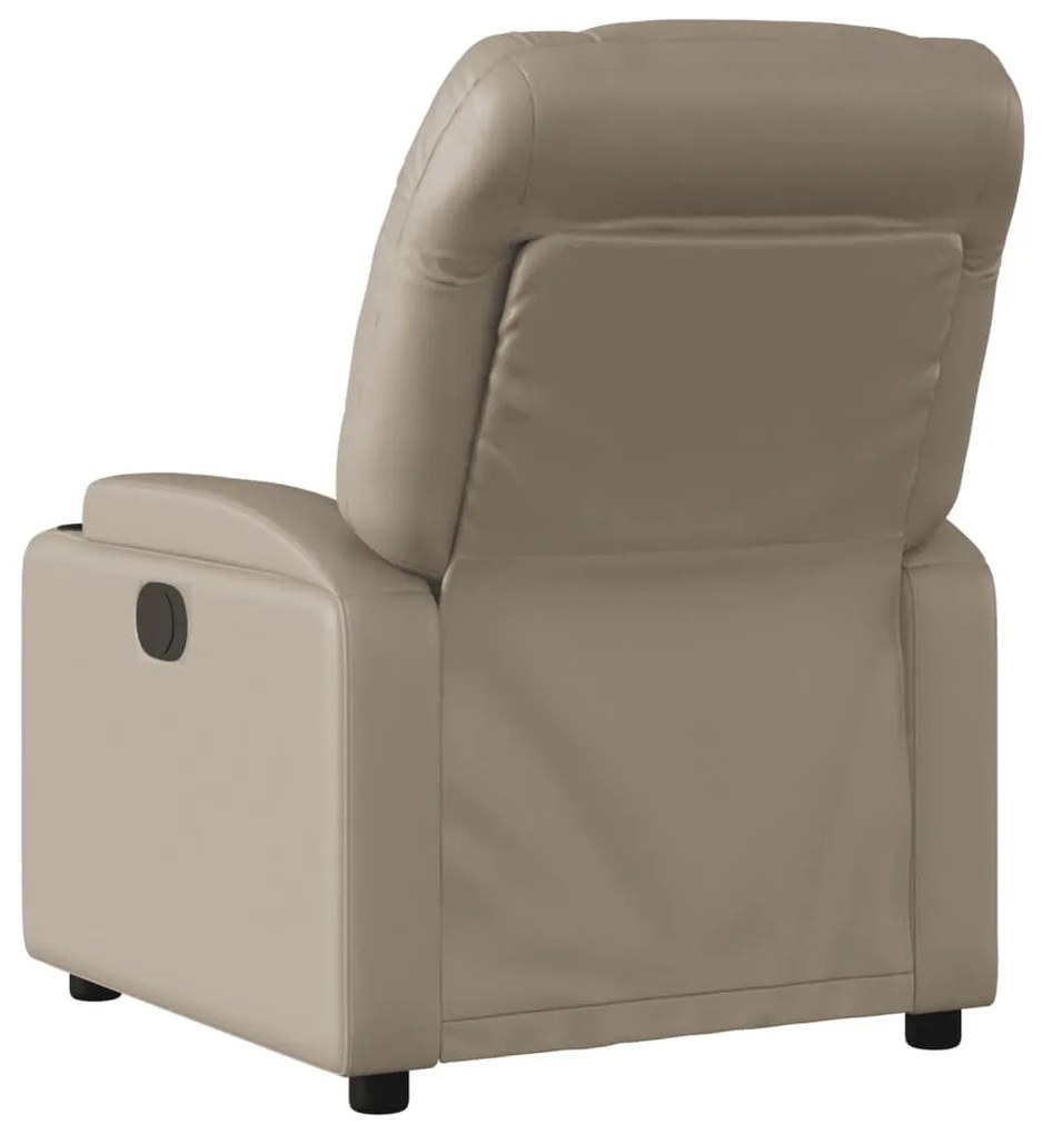 vidaXL Πολυθρόνα Ανακλινόμενη Καπουτσίνο από Συνθετικό Δέρμα