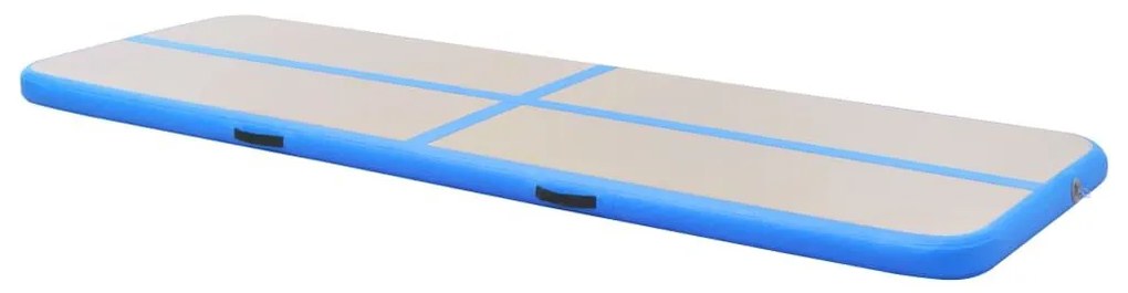 Στρώμα Ενόργανης Φουσκωτό Μπλε 500 x 100 x 10 εκ. PVC με Τρόμπα - Γκρι