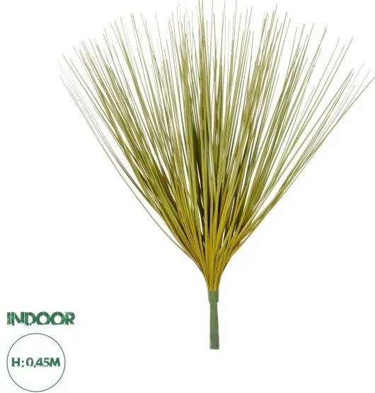 Artificial Garden YELLOW GREEN GRASS BOUQUET 21158 Τεχνητό Διακοσμητικό Μπουκέτο Grass Κίτρινο Πράσινο Y45cm Globostar-21158-Πρά 21158