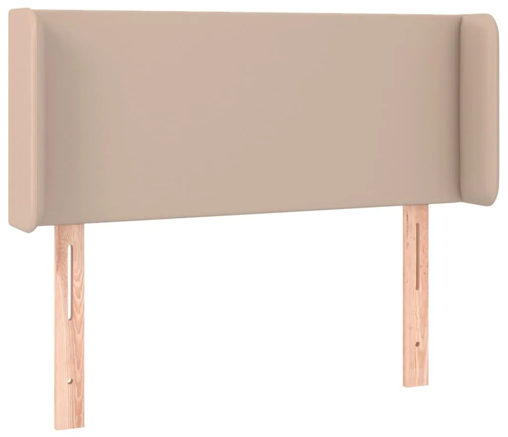 vidaXL Κεφαλάρι με Πτερύγια Καπουτσίνο 83x16x78/88 εκ. Συνθετικό Δέρμα