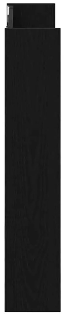 vidaXL Ντουλάπα Παπουτσιών με ράφι 2 pcs Μαύρη Οξυά 85 x 18 x 90 εκ.