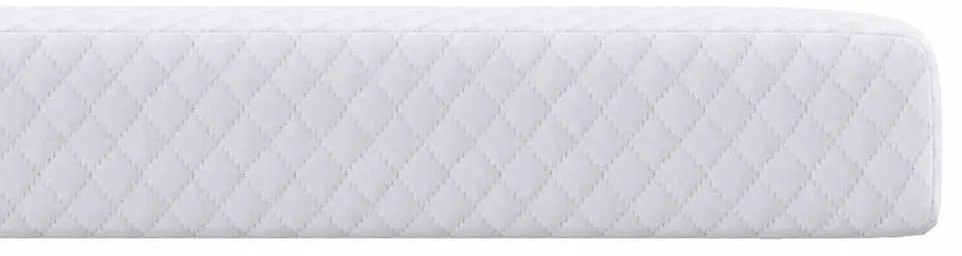 vidaXL Στρώμα επικάλυψης Λευκό 140 x 200 cm Υφασμα Jacquard