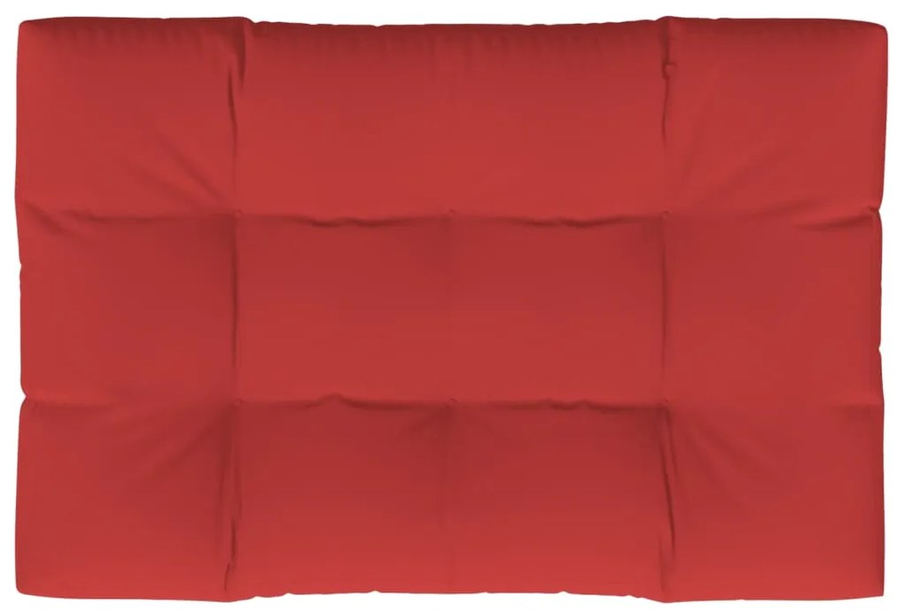 vidaXL Μαξιλάρι Καναπέ Παλέτας Κόκκινο 120 x 80 x 12 εκ. Υφασμάτινο