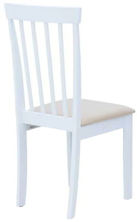 Καρέκλα Houston pakoworld σε λευκή απόχρωση 40x49x94εκ