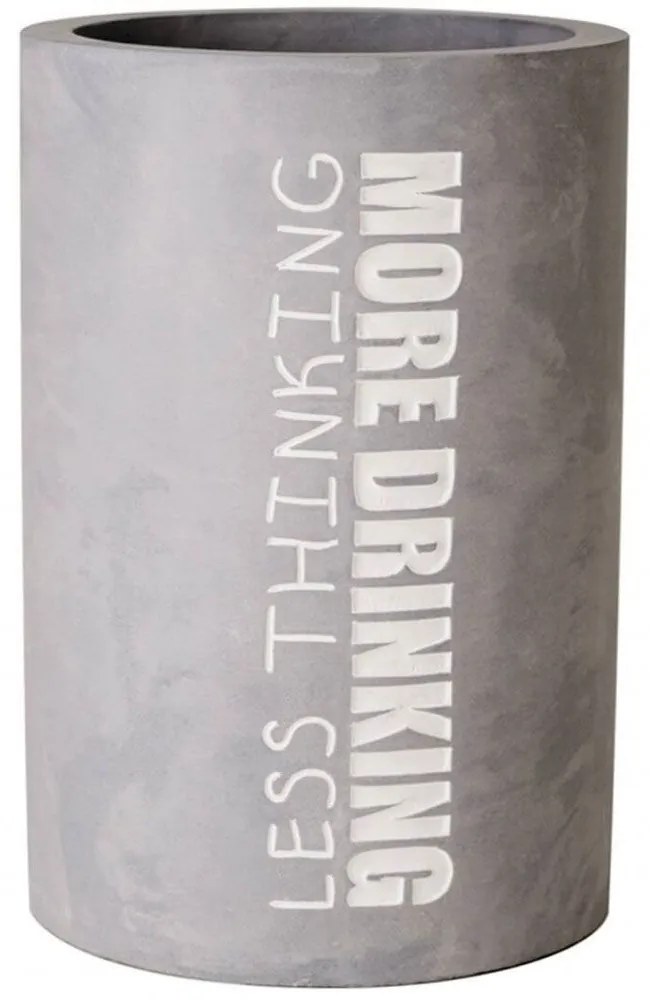 Σαμπανιέρα More Drinking LBTRD0015120 Φ13,5x21,5cm White-Grey Raeder Cement