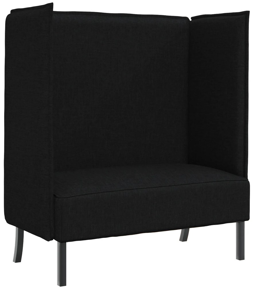 vidaXL Καναπές Highback Μαύρος 109x56x121 εκ. Υφάσματος