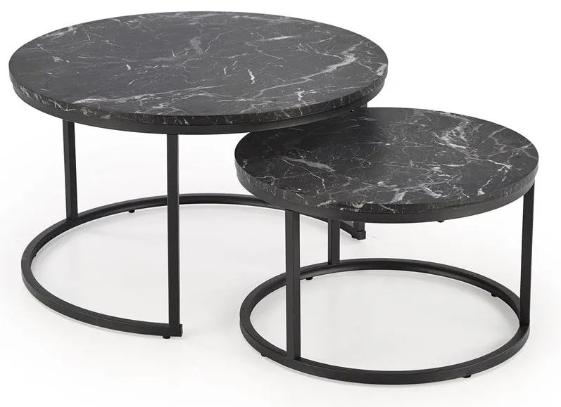 Uni 2 Τραπεζακι Σαλονιου Γκρι Μαρμαρο 120x60x45