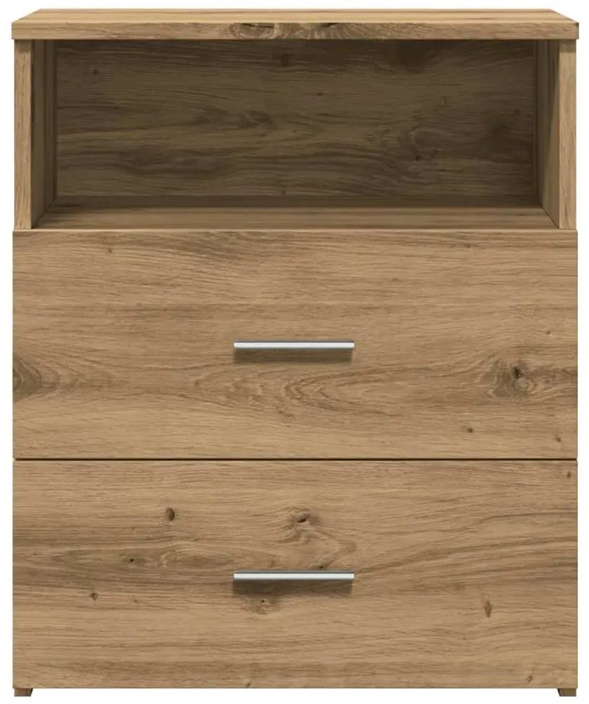 vidaXL Κομοδίνα 2 τεμ.Αρτισιανή Δρυς 50x32x60 εκ. Επεξ. Ξύλο