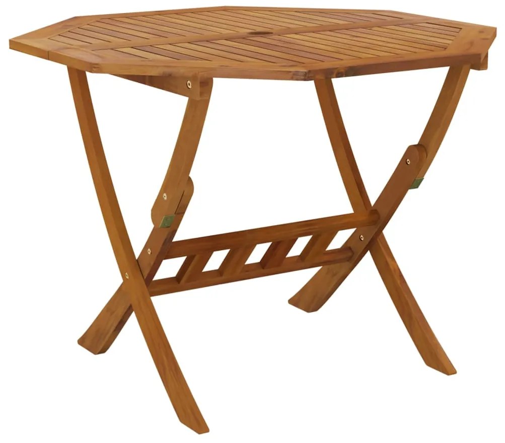 vidaXL Τραπέζι Κήπου Πτυσσόμενο 90 x 75 εκ. Μασίφ Ξύλο Ακακίας