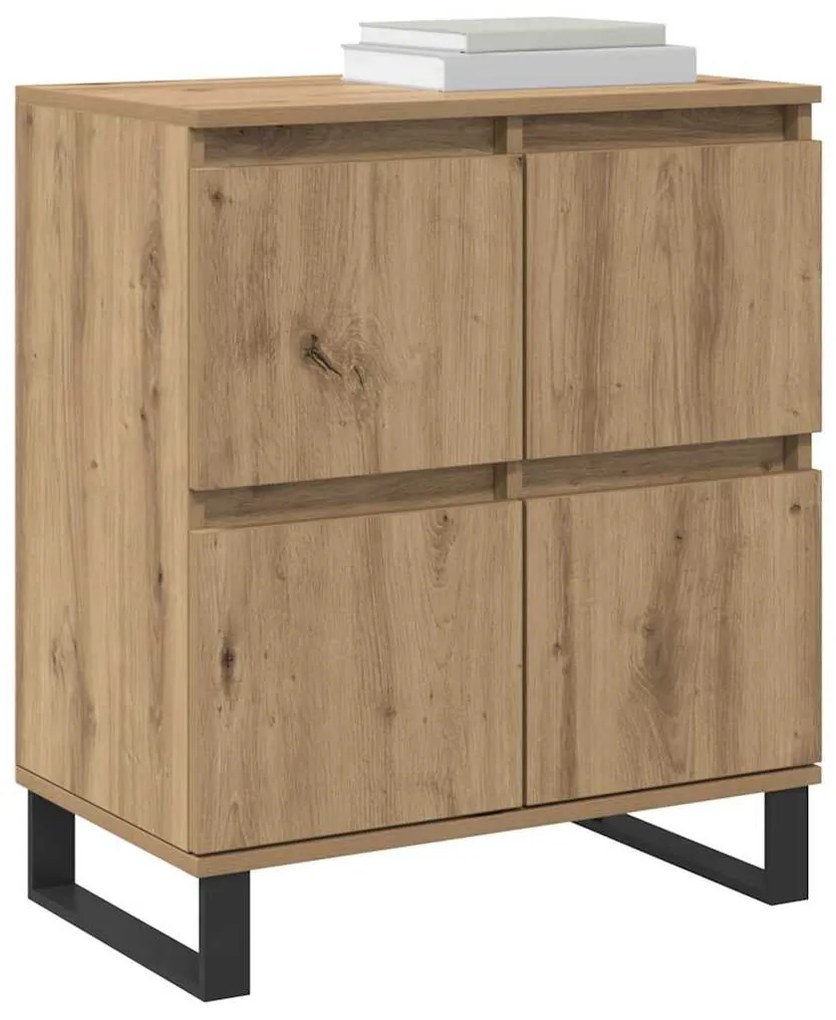 vidaXL Πλαϊνό γραφείο 3 pcs Artisan Oak 60 x 35 x 70 cm