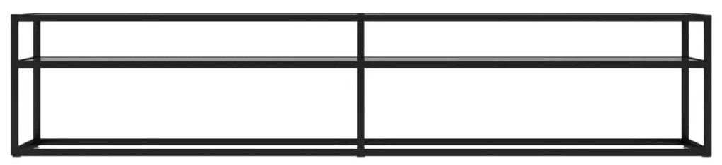 vidaXL Έπιπλο Τηλεόρασης Διαφανές 200 x 40 x 40,5 εκ. από Γυαλί Ασφαλ.