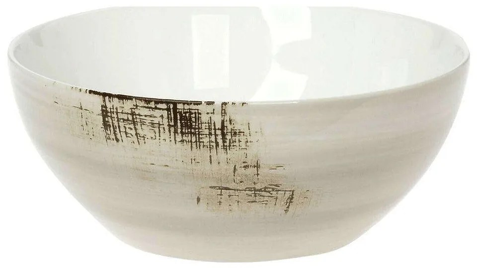 Σαλατιέρα Πορσελάνινη Στρογγυλή Country 37.100.12 Φ25cm Beige Cryspo Trio Medium Porcelain