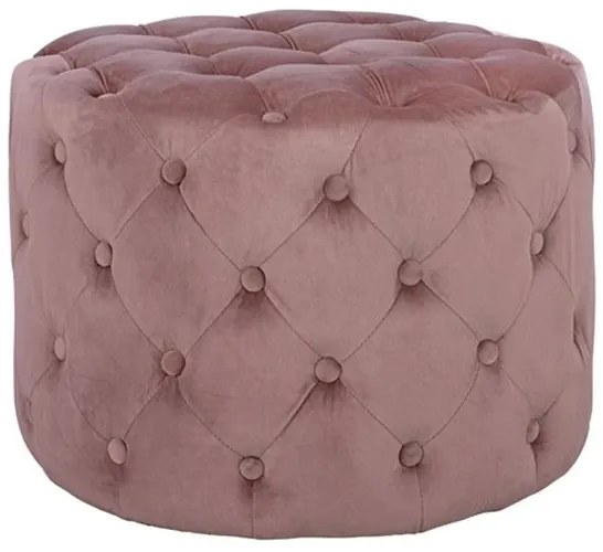 Σκαμπό Kassie Σάπιο Μήλο Βελούδο Τύπου Chesterfield Φ60x43Yεκ.