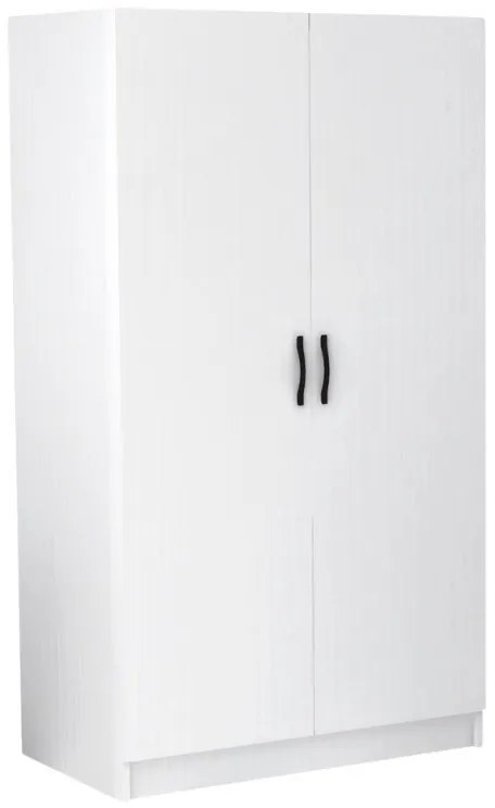 Megapap Ντουλάπα Ρούχων Victoria Δίφυλλη Λευκό 100x60x181εκ.