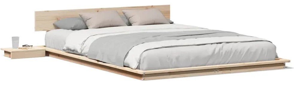vidaXL Σκελετός Κρεβατιού Καφέ 160 x 200 cm ξύλο