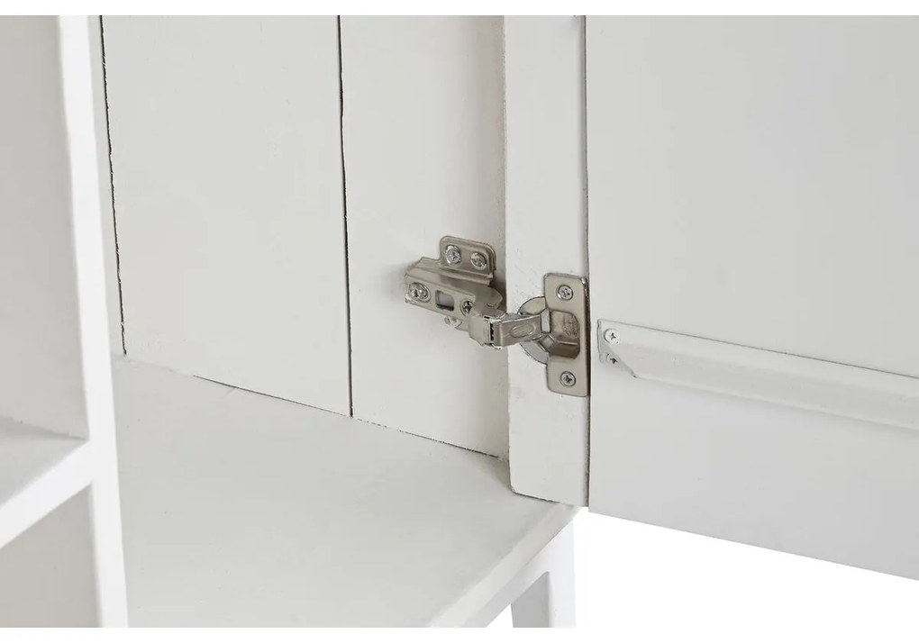 Τηλεόραση DKD Home Decor Χρυσό Μέταλλο Λευκό Ξύλο από Μάνγκο 120 x 40 x 60 cm