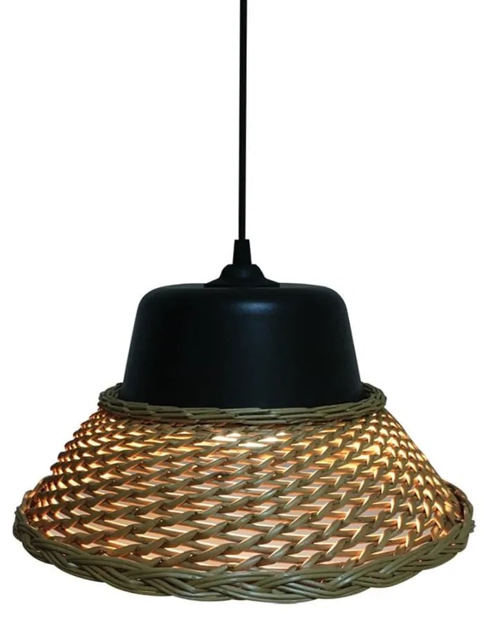 Φωτιστικό Οροφής 77-3636 L-W-1702 Mine Black &amp; Natural Homelighting Ξύλο