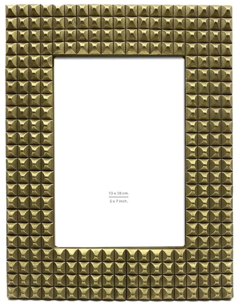 Κορνίζα Cubique 028901 13x18cm Antique Gold Γυαλί,Polyresin