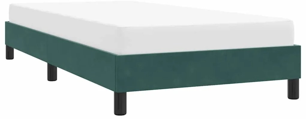 vidaXL Σκελετός Κρεβατιού Χωρίς Στρώμα Πράσινο 90x210 εκ. Βελούδινο