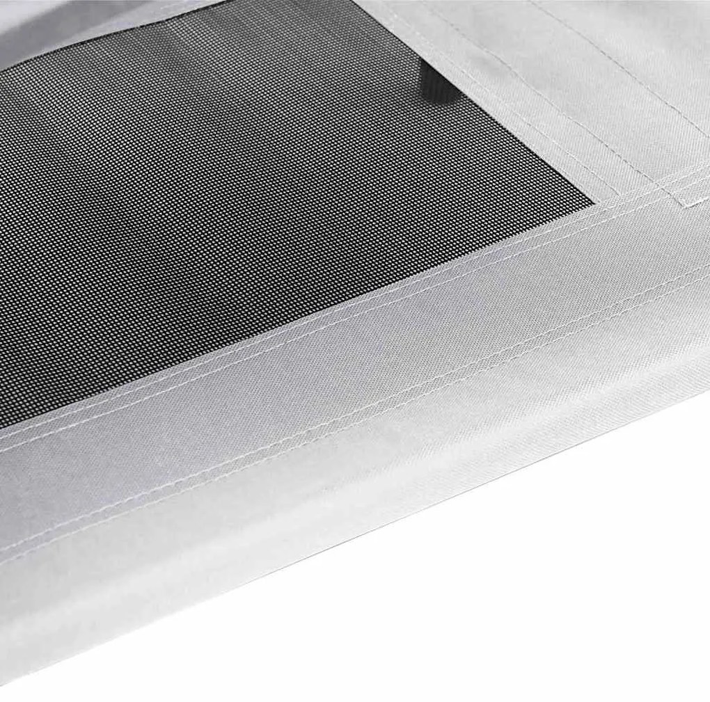 vidaXL Κρεβάτι Σκύλου Ασημί Γκρι 92 x 77 x 82,5 εκ. Ατσάλι