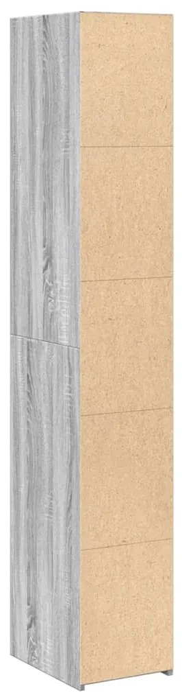 vidaXL Ντουλάπι Γκρι Sonoma 30x41x185 εκ. από Επεξεργασμένο Ξύλο