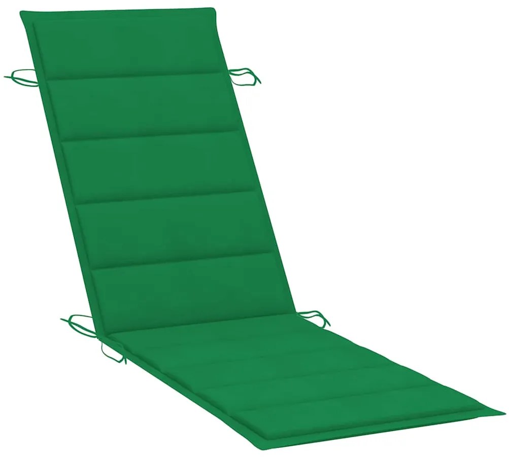 vidaXL Ξαπλώστρα Κήπου από Μασίφ Ξύλο Ακακίας με Μαξιλάρι