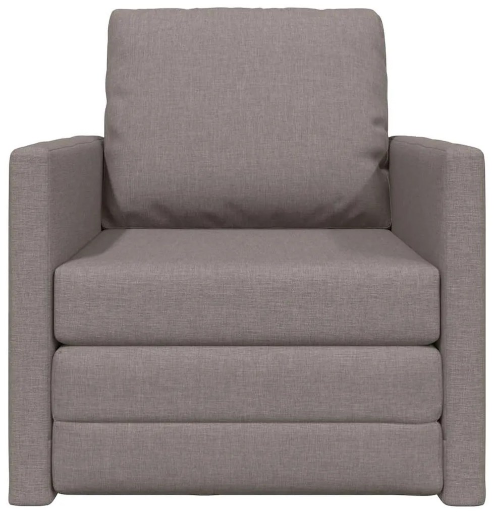 vidaXL Καναπέ-Κρεβάτι Δαπέδου Taupe 74 x 77 x 81 εκ. ύφασμα