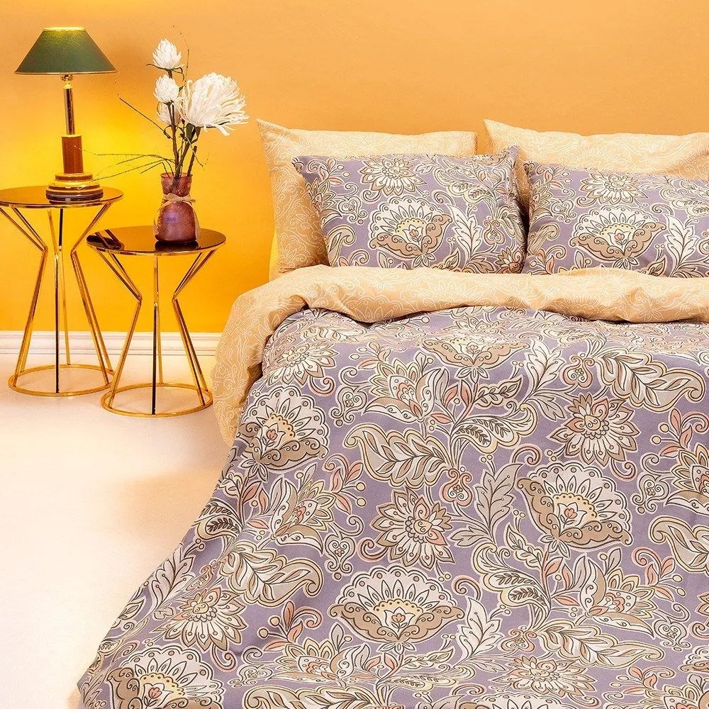 Σεντόνια Sinclair Με Λάστιχο (Σετ 3τμχ) Grey Melinen Μονό 100x232cm 100% Βαμβάκι