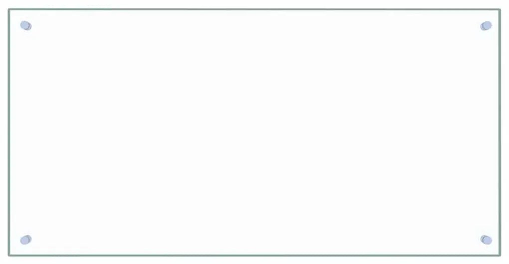 vidaXL Πλάτη Κουζίνας Διαφανής 100 x 50 εκ. από Ψημένο Γυαλί