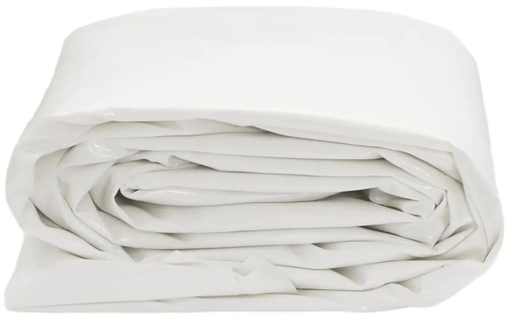 vidaXL Μουσαμάς Λευκός 5 x 5 μ. 650 γρ./μ²