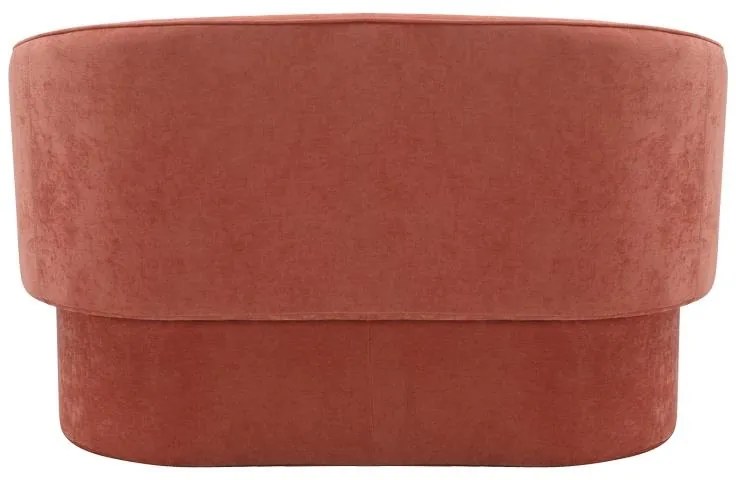 Καναπές διθέσιος Playmob ύφασμα σε κεραμιδί απόχρωση 65x128x79εκ 128x65x79 εκ.