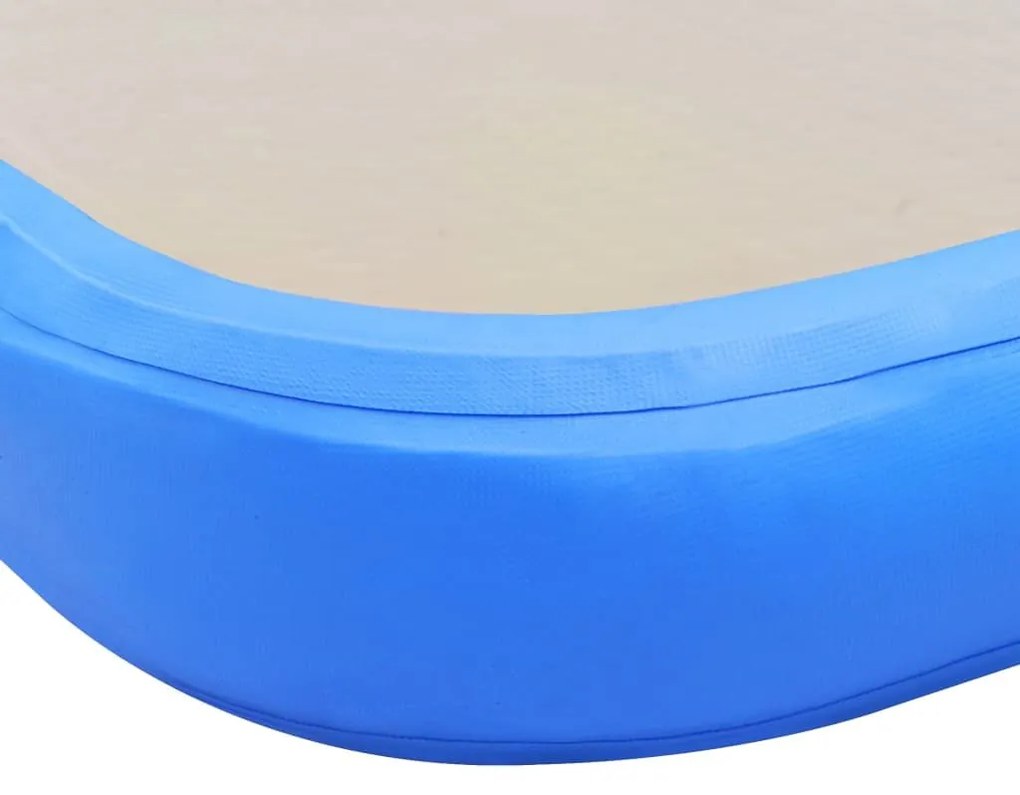 Στρώμα Ενόργανης Φουσκωτό Μπλε 500 x 100 x 10 εκ. PVC με Τρόμπα - Γκρι