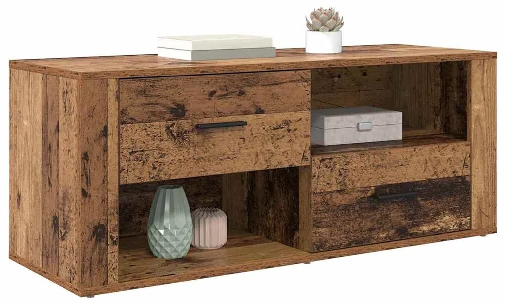 vidaXL Ντουλάπι TV Παλιό Ξύλο 100 x 35 x 40 εκ Επεξεργασμένο ξύλο