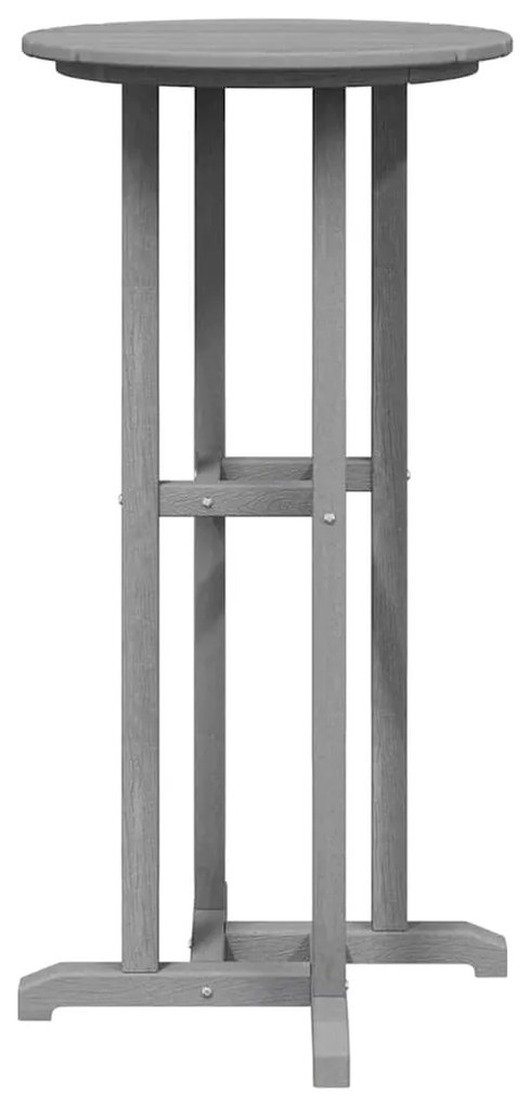 vidaXL Μπαρ Τραπέζι Ανοιχτό Γκρι 55x55x107 εκ HDPE