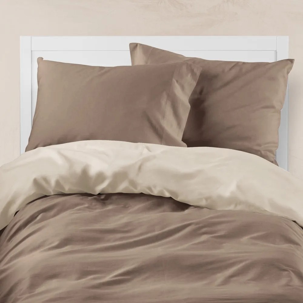 Παπλωματοθήκη Μονόχρωμη Solid Διπλή Puce-Grey 220 x 240 cm 000302118082